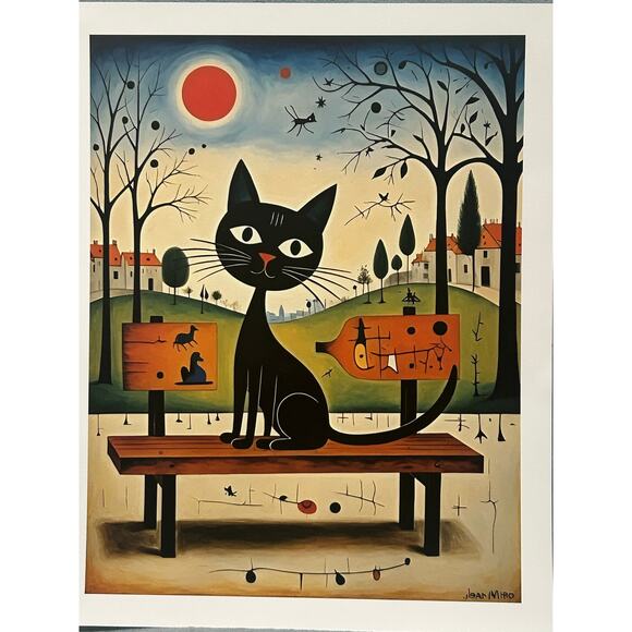 Choice Out of 2: Atomic Black Cats Limited Edition Art Prints by Beyondali - Picture 4 of 8